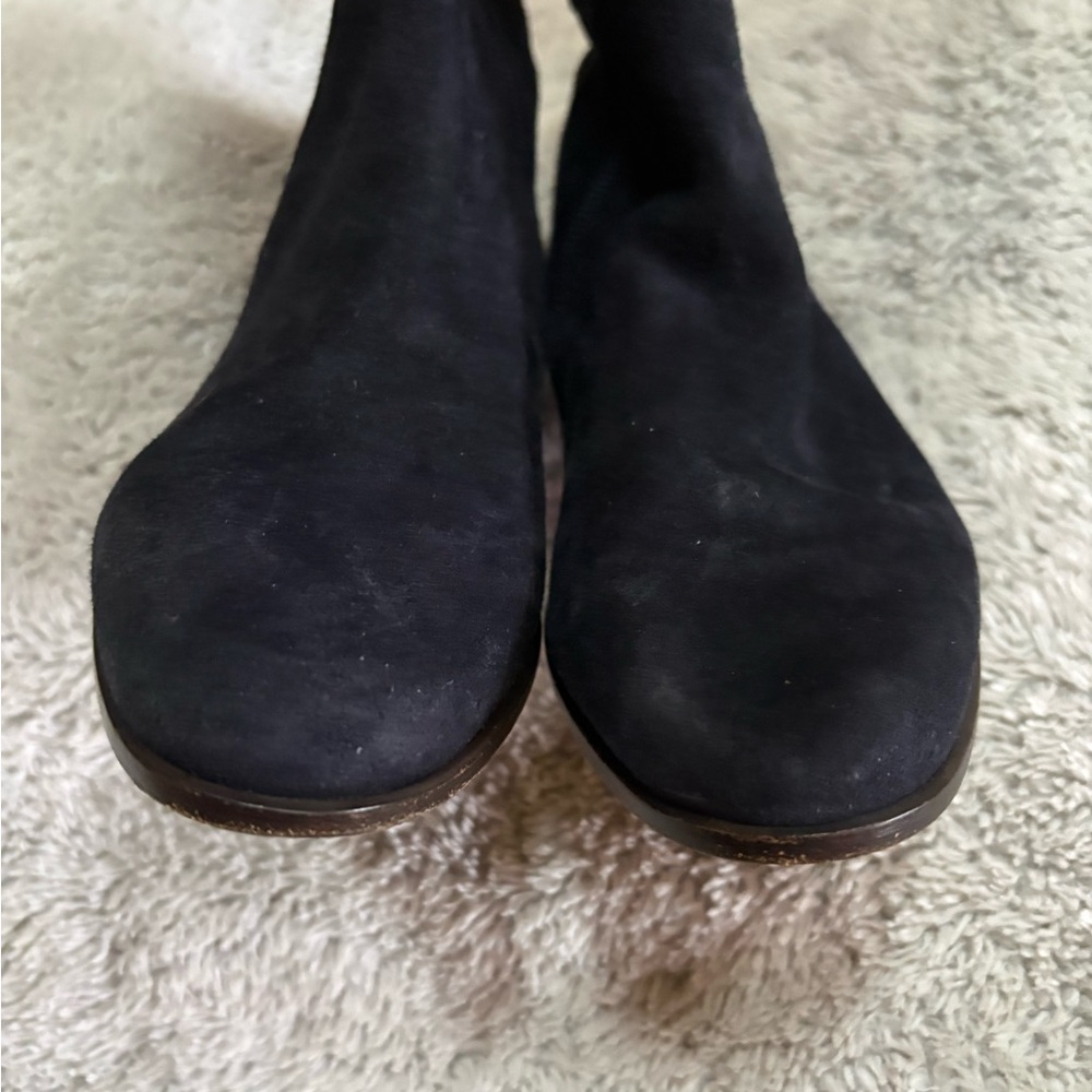 Jimmy Choo Dark Blue Over the Knee Boots - Picture 6 of 13